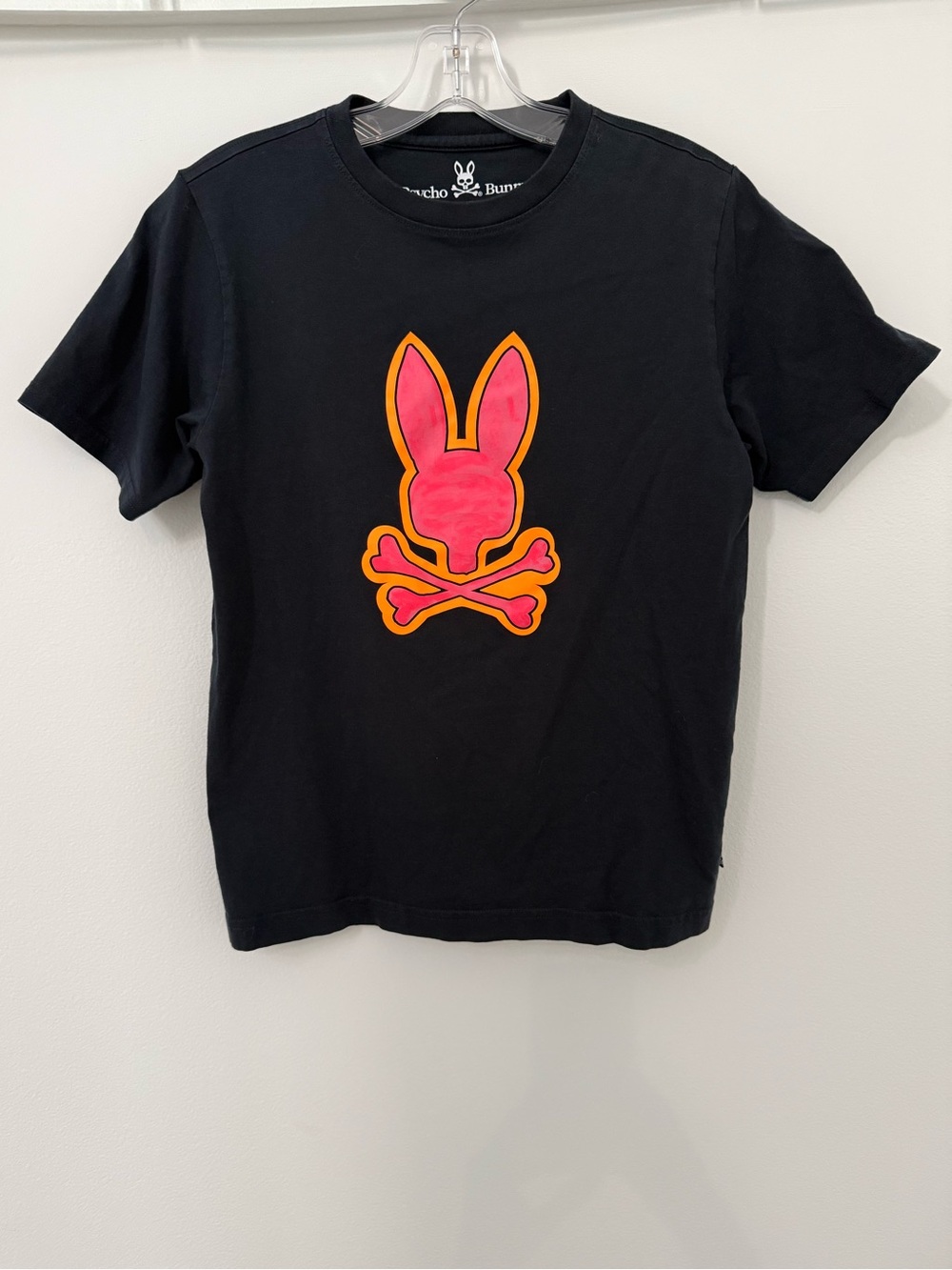 PSYCHO BUNNY Tee-Neon Pink and Orange Logo XL (18/20)